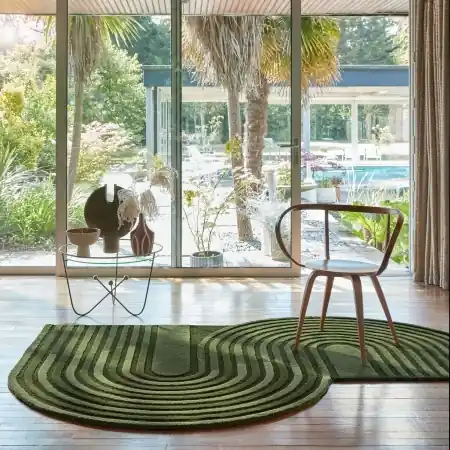 Calitate înaltă Covor Conway Retro Shaped Verde masliniu 150x240 cm, Flair Rugs