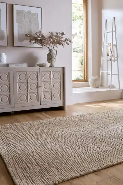 Cel mai bun preț Covor Harris Boucle Wool Natural 120x170 cm, Flair Rugs