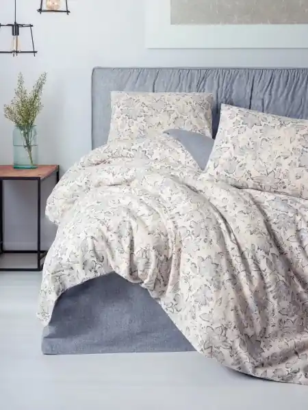 Lenjerie Ruby Antracit (Bumbac 100% Flanel) Ofertă
