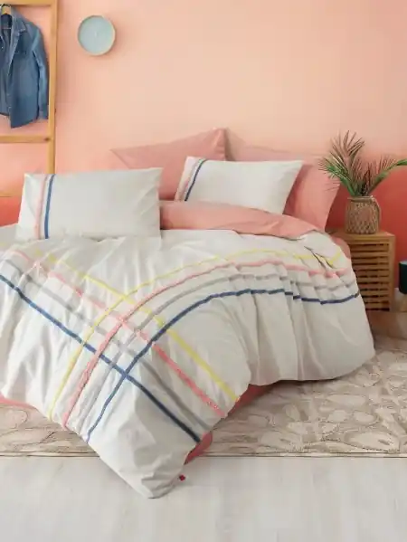 Livrare rapidă Lenjerie Puff Linea Somon (Bumbac 100%)
