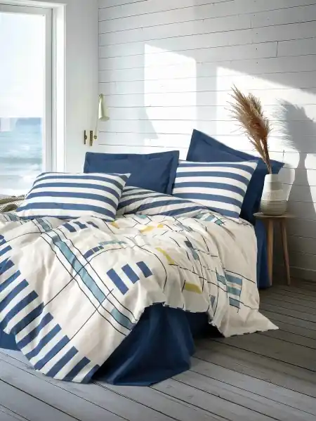 Mai ieftin Lenjerie Lunox Bleumarin (Bumbac 100%)