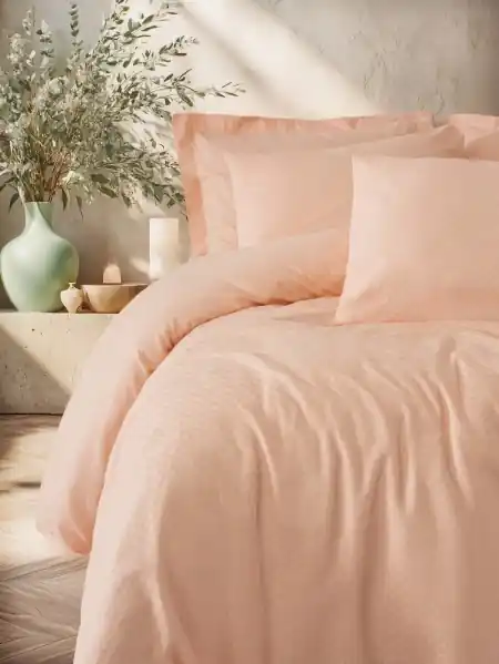 Lenjerie Plaid Somon (Bumbac 100%) Mai ieftin