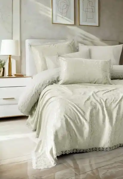 Premium Set Lenjerie si Cuvertura Pique Velora Adacayi (Bumbac 100%)