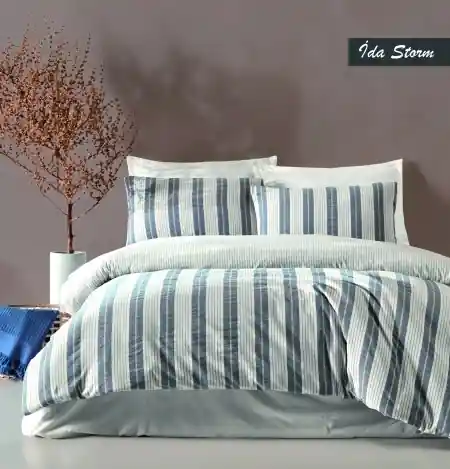 Plată sigură Lenjerie Ida Storm Natural (Bumbac 100%)