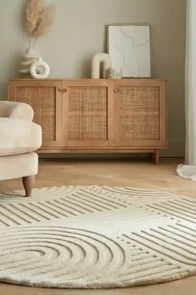 Cel mai vândut Covor Zen Garden Natural 160X160 cm, rotund, Flair Rugs