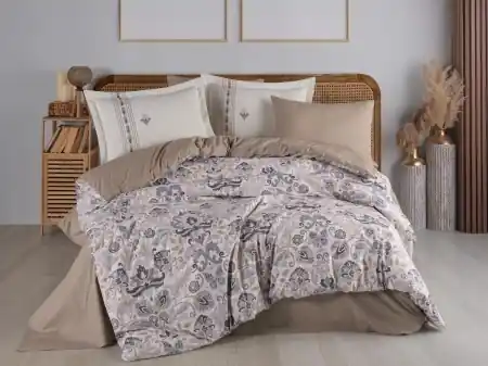 Lenjerie Anabel Grey (Bumbac 100% Poplin) Retur gratuit