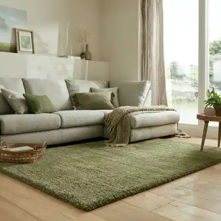 Covor Feather Soft Verde Olive 160X230 cm, Flair Rugs Disponibil imediat
