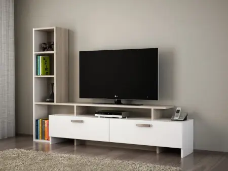 Ansamblu Comoda TV Şimal Alb-Cordoba Ofertă limitată