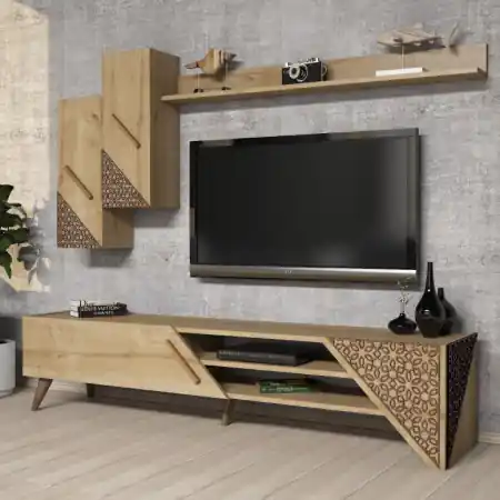 Ansamblu Comoda TV Beril Oak Calitate înaltă