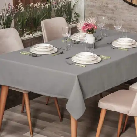 Fata de Masa Jacquard Plain Gri, 155x220 cm Comandă acum