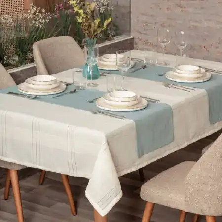 Chilipir Fata de Masa Antique Jasmine Crem, 155x160 cm