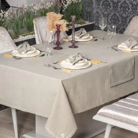 Fata de Masa Linen Pera Toprak, 172x240 cm Ultima șansă