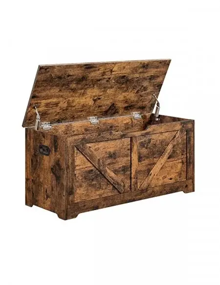 Cufar de depozitare, Vasagle, 100 x 40 x 46 cm, LSB060T01, Maro Rustic Cel mai vândut