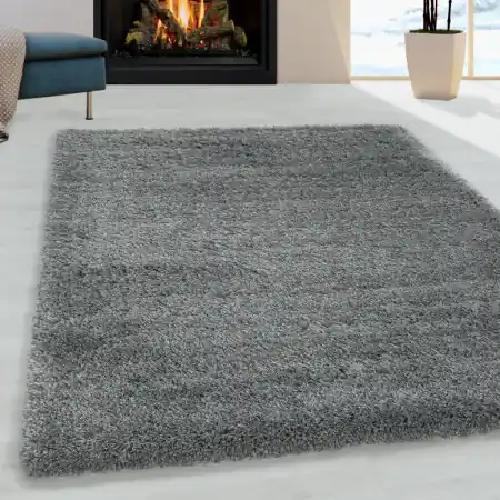 Calitate înaltă Covor Fluffy Gri Deschis 240x340