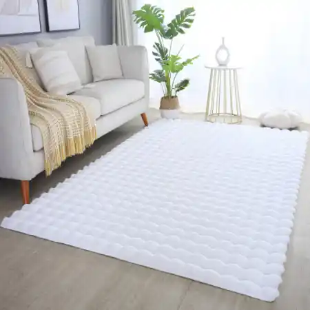 Covor Ambiance V1 Alb 80 x 250cm Ultima șansă