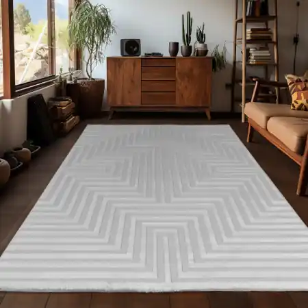 Calitate înaltă Covor Sahara V1 Argintiu 140 x 200cm