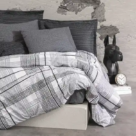 Lenjerie Will Antracit (Bumbac 100%) Livrare expres