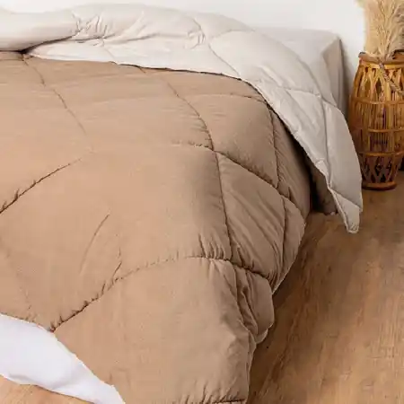 Lichidare de stoc Pilota 2 Persoane Utka Yorgan Cottonbox Bej 195x215 cm (Microfibra)