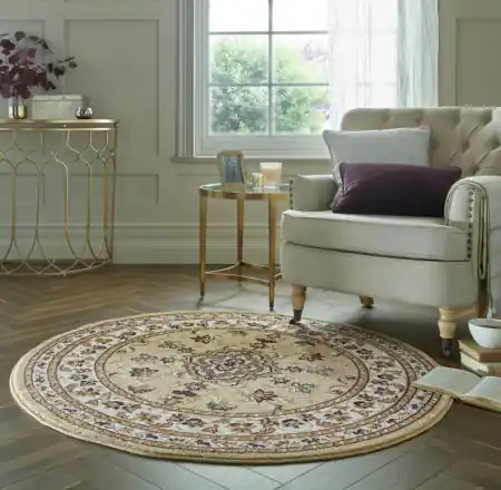 Cel mai bun preț Covor Sherborne Bej 133X133 cm, rotund, Flair Rugs