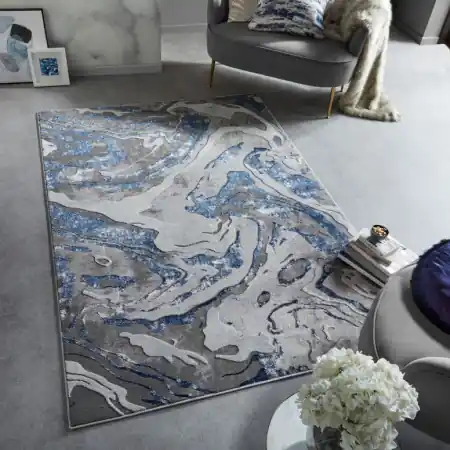 Covor Marbled Bleumarin 240X340 cm, Flair Rugs Nu rata