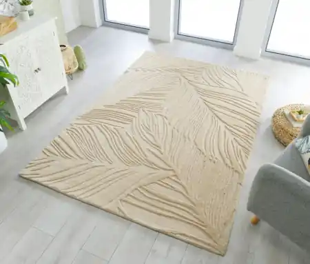 Cumpărături sigure Covor Lino Leaf Natural 160X230 cm, Flair Rugs