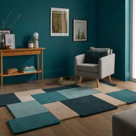 Covor Collage Teal 120X180 cm, Flair Rugs Reduceri