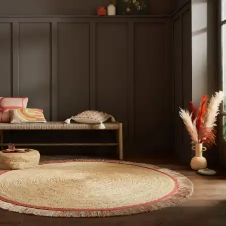 Disponibil imediat Covor Kahana Terra 180X180 cm, rotund, Flair Rugs
