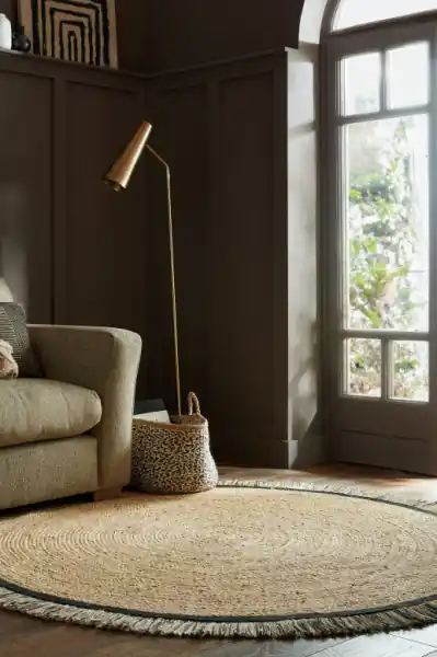 Preț mic Covor Kahana Negru 180X180 cm, rotund, Flair Rugs