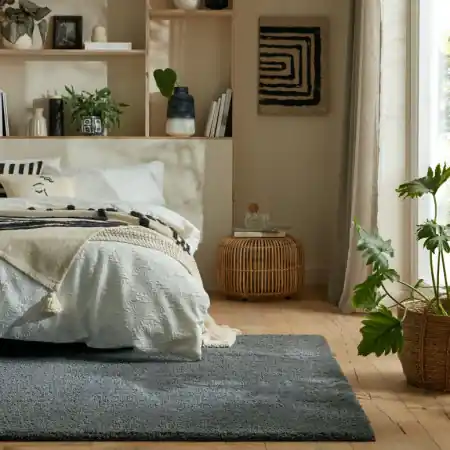 Cel mai bun preț Covor Fluffy Washable Gri 200X290 cm, Flair Rugs