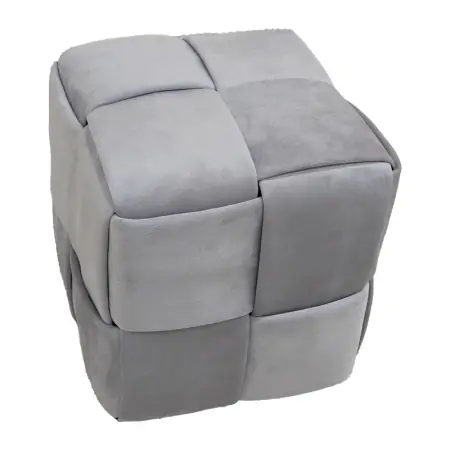 Vezi acum Taburet Jisko catifea gri 38x38x40 cm