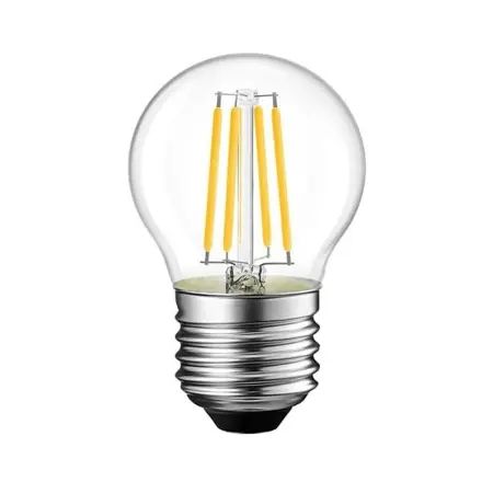 Bec LED G45 6W 2700K E27 transparent 6.4x6.4x14.7 cm Reduceri