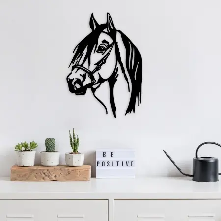 Accesoriu decorativ de perete metalic Model-021 Negru 40x55 cm Cel mai vândut