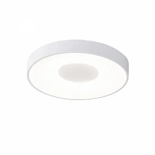 Plafoniera moderna alba rotunda Coin M Retur ușor
