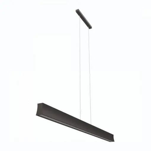Lustra moderna neagra liniara cu led 3000k 2850lm Hanok Cumpără acum