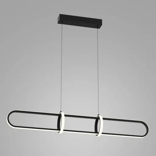 Livrare rapidă Lustra moderna neagra liniara minimalista Cerril