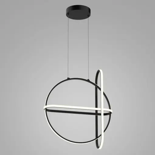 Lustra moderna neagra minimalista cerc cu led Cerril Vezi acum