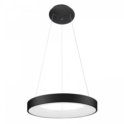 Cel mai vândut Lustra moderna neagra rotunda cu led Giulia d48 4000k