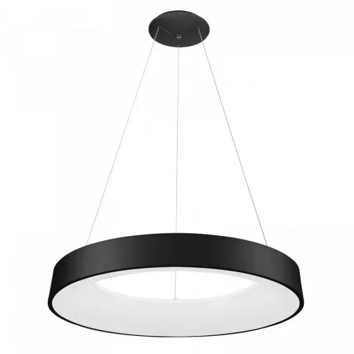 Lustra moderna neagra rotunda cu led Giulia d80 3000k Ofertă de sezon