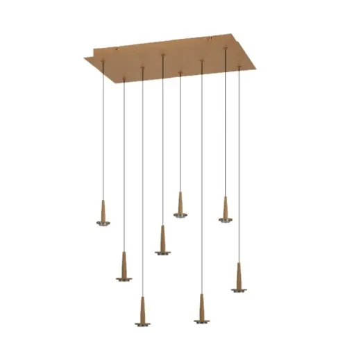 Ofertă exclusivă Lustra patrat 8xLED 5W 3000K W/T sticla ANDROMEDA 8934