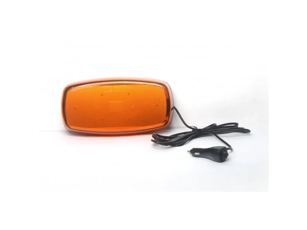 Calitate înaltă Far de avertizare LED 38W, magnet, 2 moduri, cablu de 3,5 m pentru bricheta auto, 12-24V [BLK0032]