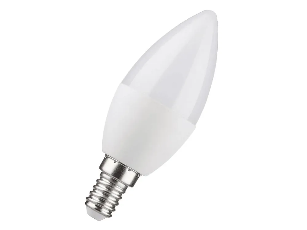 Bec LED E14, 1W, 90Lm, lumanare [WOJ+14453] Calitate înaltă