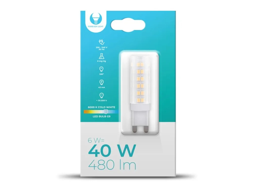 Ofertă Bec LED G9, 6W, 480LM, 330°
