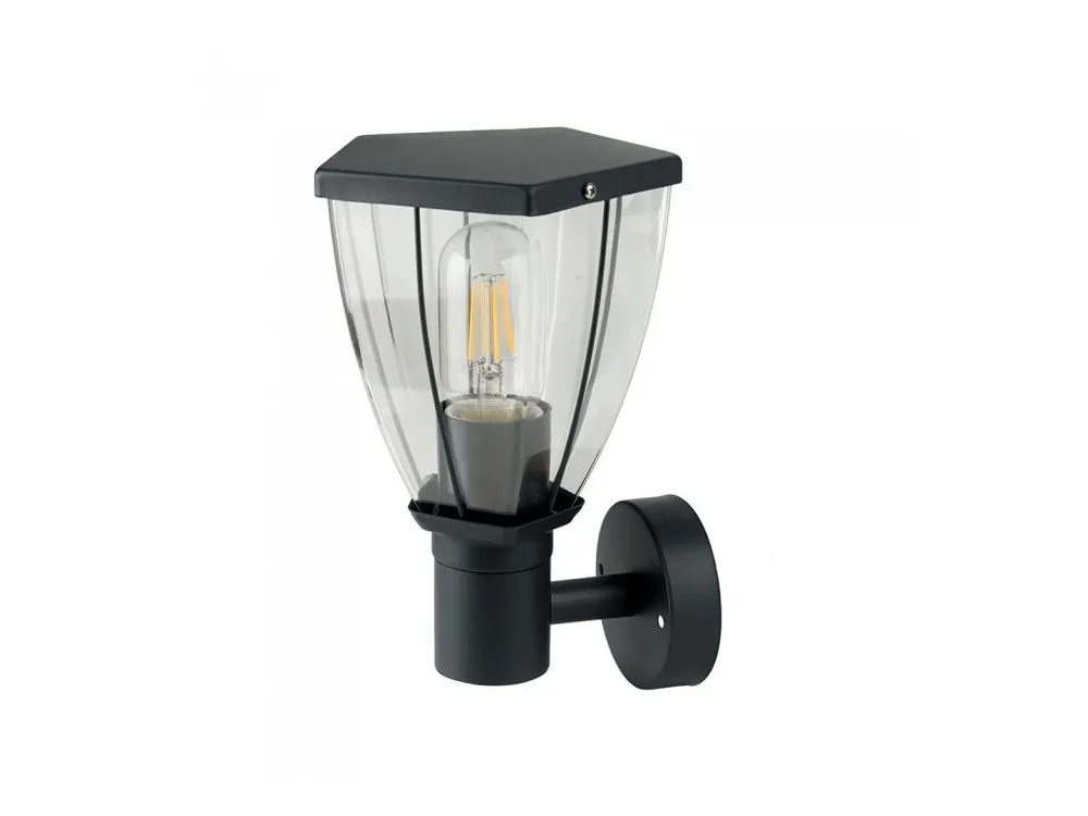 Aplica de perete, E27, negru mat, UP, IP44 Promoție