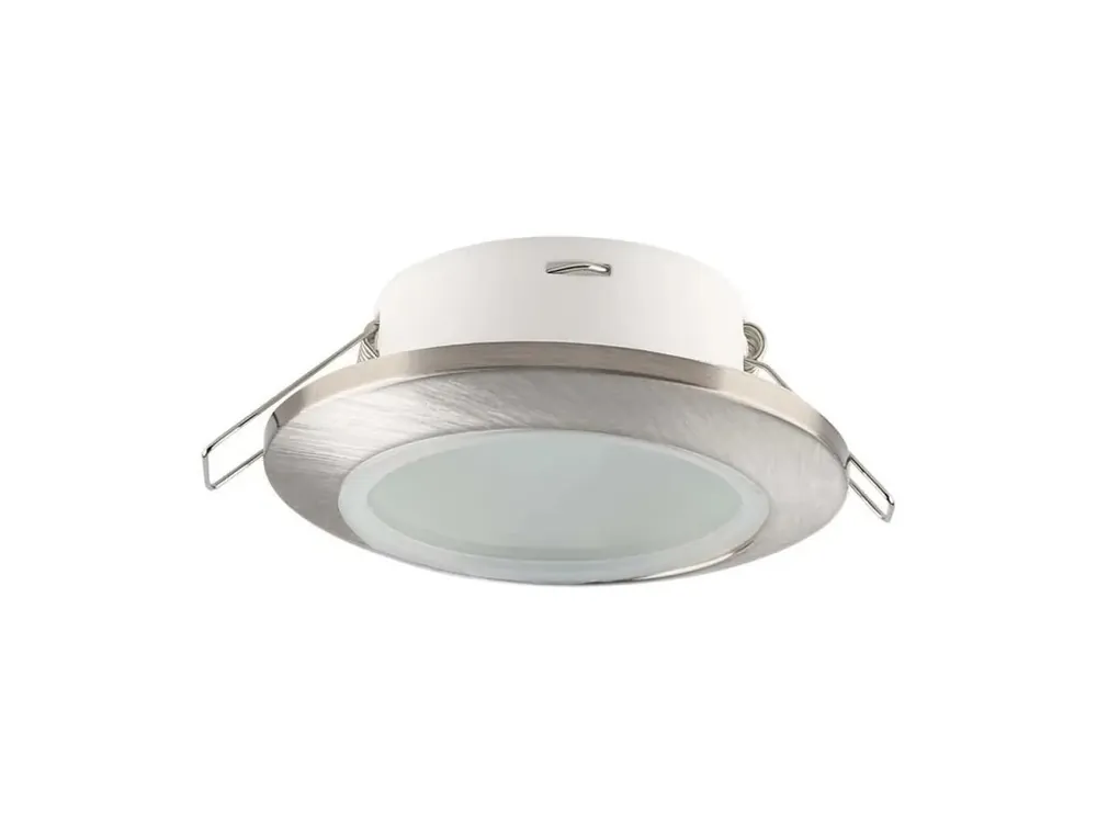 Cadru pentru spot GU10, rotund, IP44, nichel satinat Ieftin