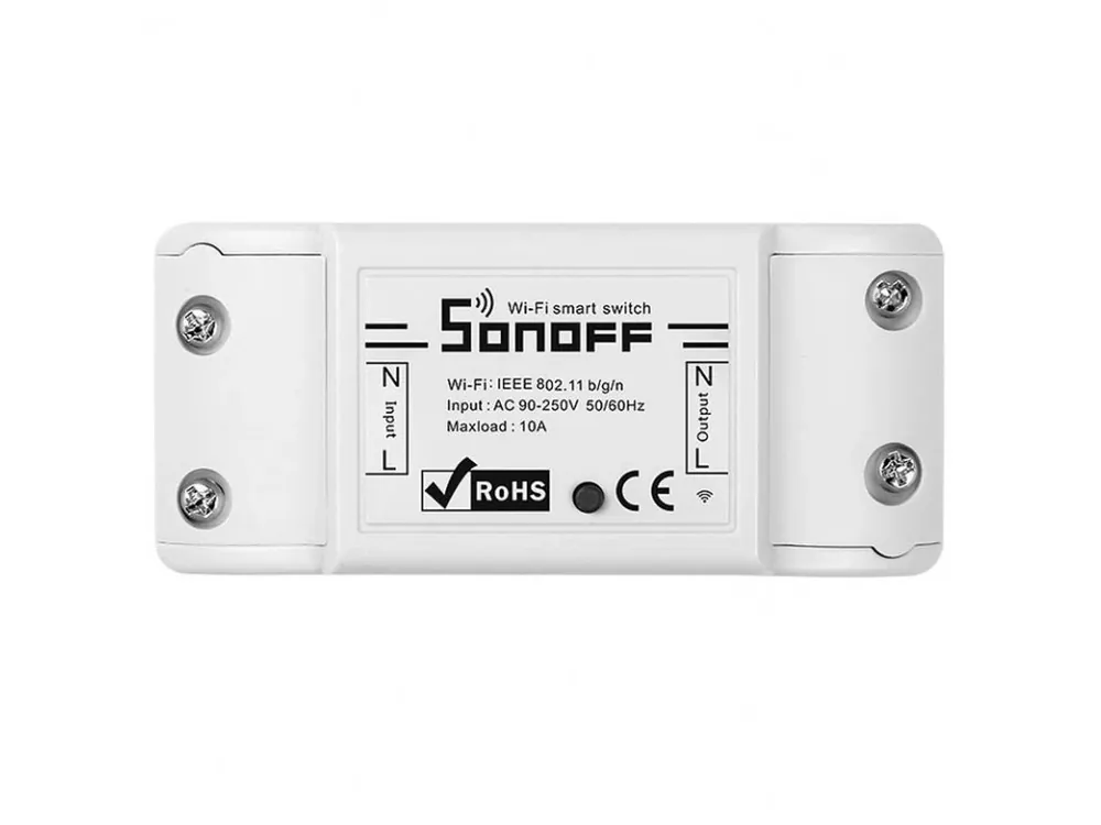 Comutator inteligent WiFi Sonoff Basic R2, 90-250V, max.2200W [M0802010001] Ofertă de sezon