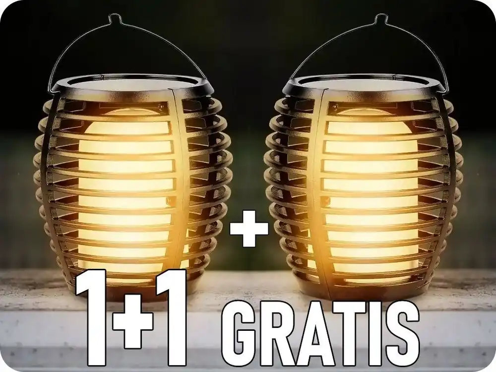 Reducere Lampa solara flacara plug-in/pe perete, 0,45W (5lm), 1700K, IP44, 1+1 gratis!
