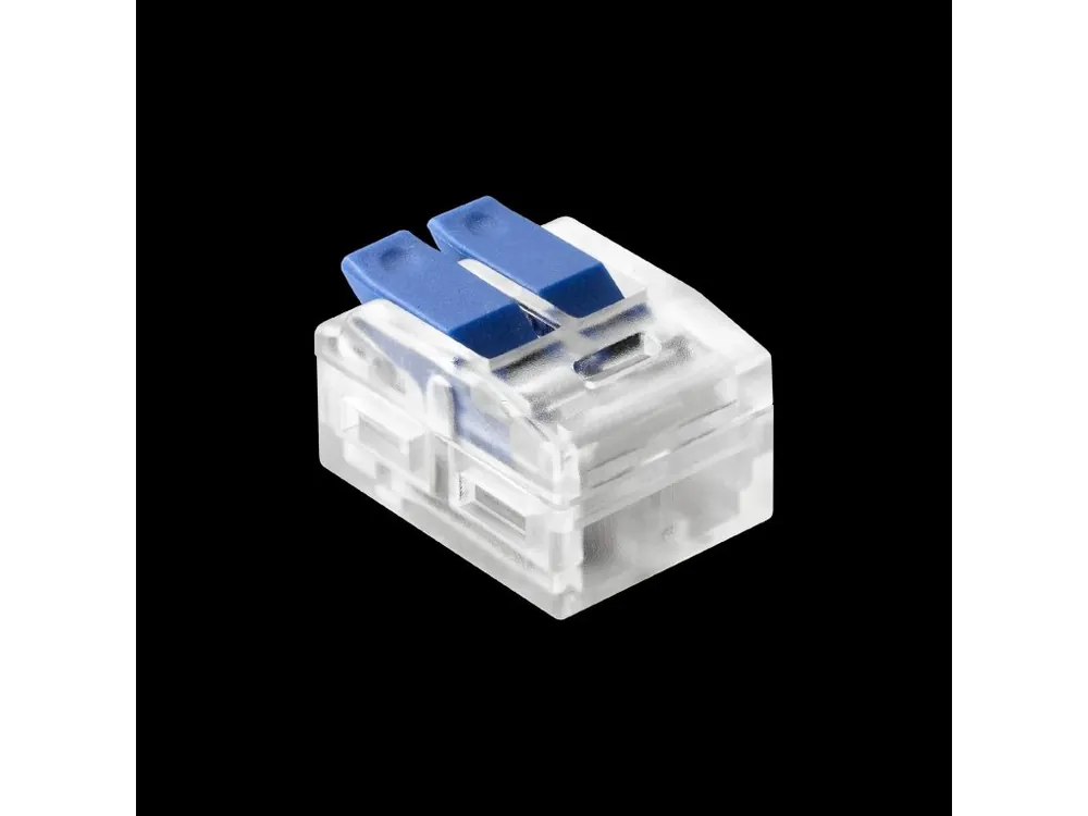 Vezi acum Conector cablu 2PIN mini snap albastru 0,75-4mm2 450V / 32A [OR-SZ-8017/2/100]