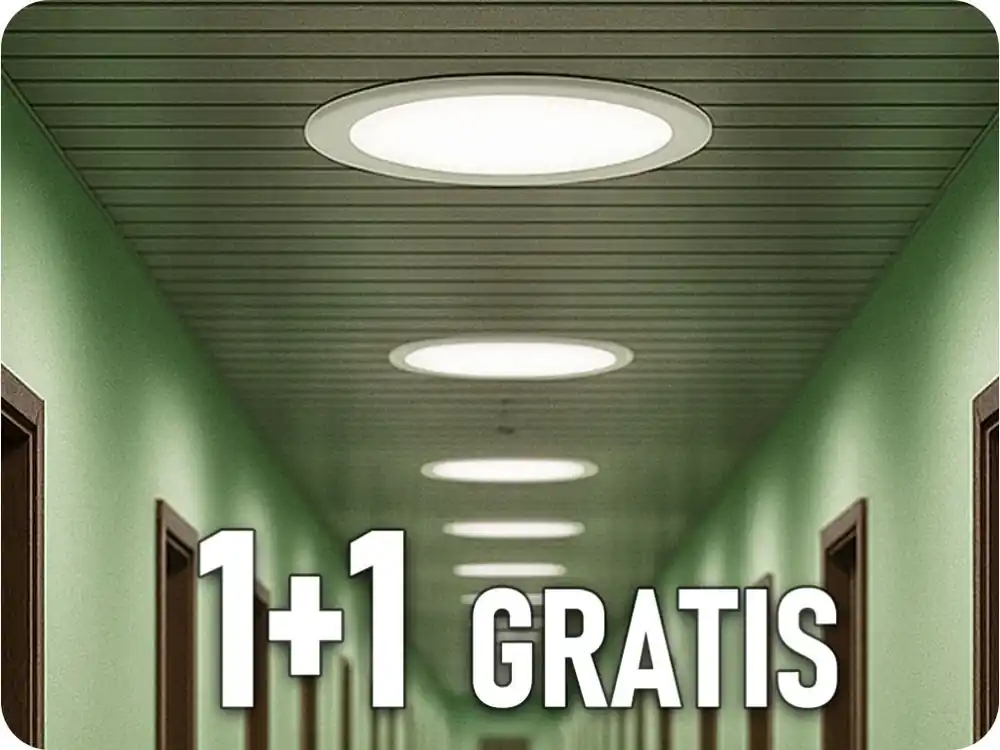 Vezi acum Panou LED incorporat cu alimentare, 12W, 1160lm, rotund, 1+1 gratis!