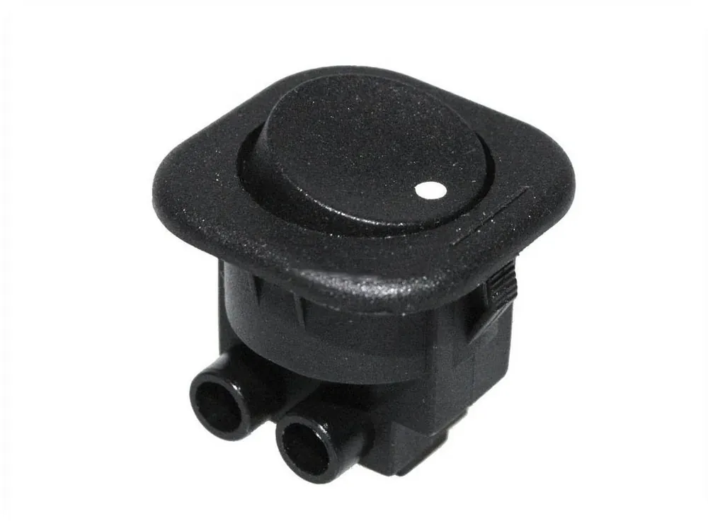 Comutator basculant, 6A/250V, rotund negru [79561,24681] Super ofertă