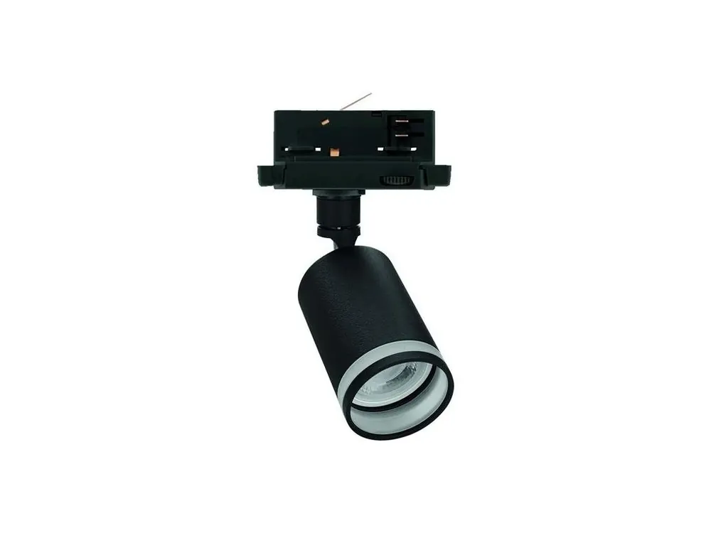 Premium Lumină pe șină MADARA RING, sursă interschimbabilă GU10, trifazată, neagră [SLIP003027]